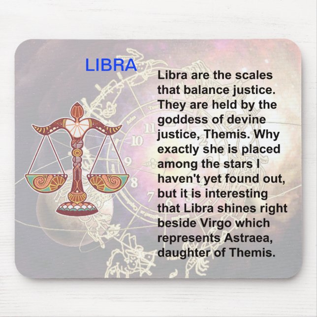 Herkunft von Libra Mousepad (Vorne)