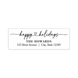 Herling Heart Happy Holidays Selbstgefällige Brief Permastempel