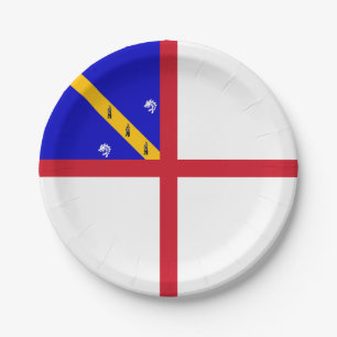 Herm-Flagge Pappteller