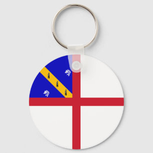 Herm-Flagge Schlüsselanhänger