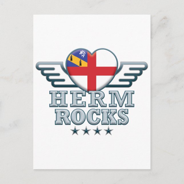 Herm Rocks v2 Postkarte (Vorderseite)