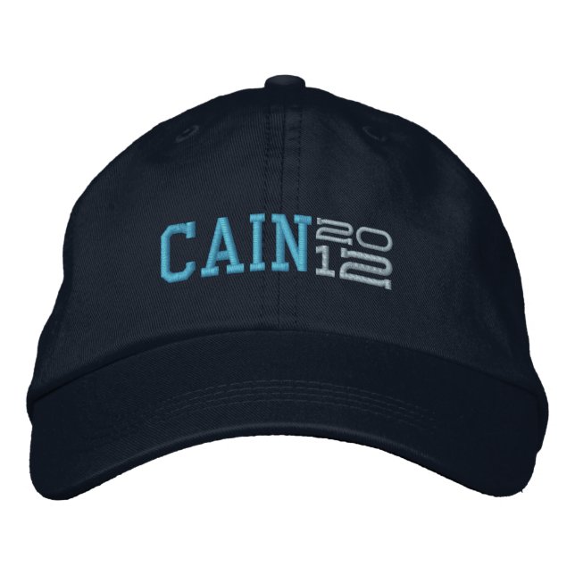 Herman Cain Zwölf 2012 Bestickte Kappe (Vorderseite)