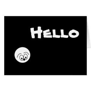 Herman dit "BONJOUR" Carte de vœux Noir & Blanc