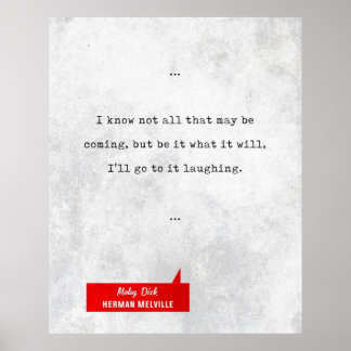 Herman Melville Quotes Moby Dick Literary Quot Poster