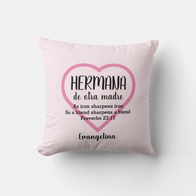 HERMANA DE OTRA MADRE Christliche BESTE FREUNDIN P Kissen (Vorderseite)