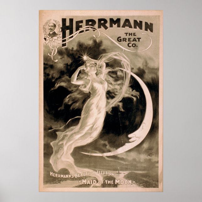HERMANN le grand illusionniste VAUDEVILLE Poster (Devant)