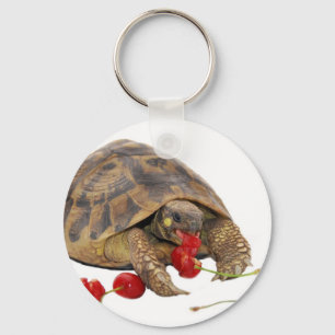 Hermann Tortoise und Strawberries Schlüsselanhänger
