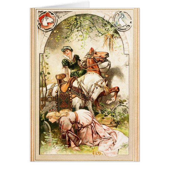 Hermann Vogel - das Gans-Mädchen Karte