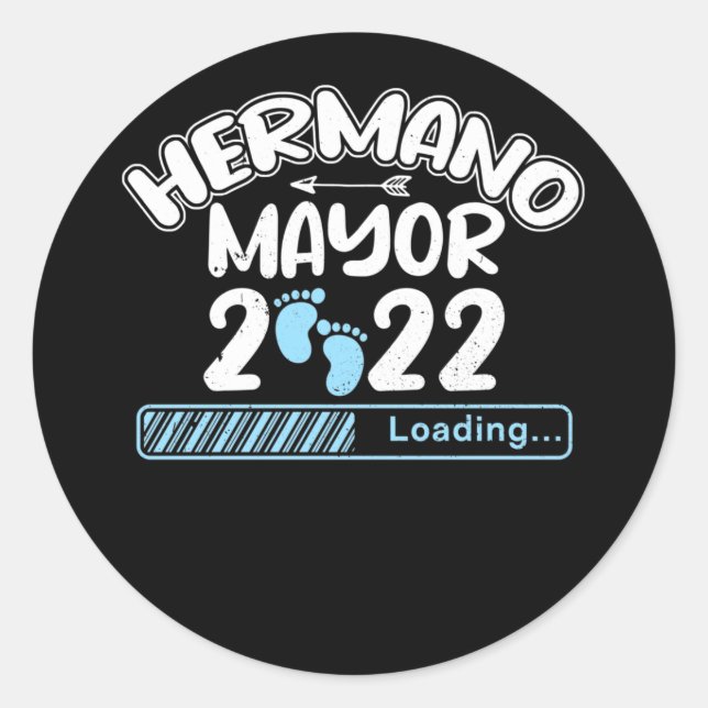 Hermano Mayor 2022 Ladung Runder Aufkleber (Vorderseite)
