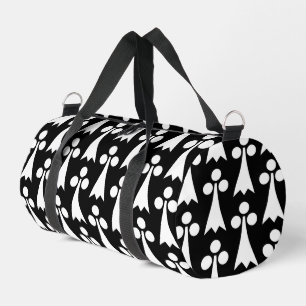 Hermelin-Muster, Mittelalterliches Muster, Weiß au Duffle Bag