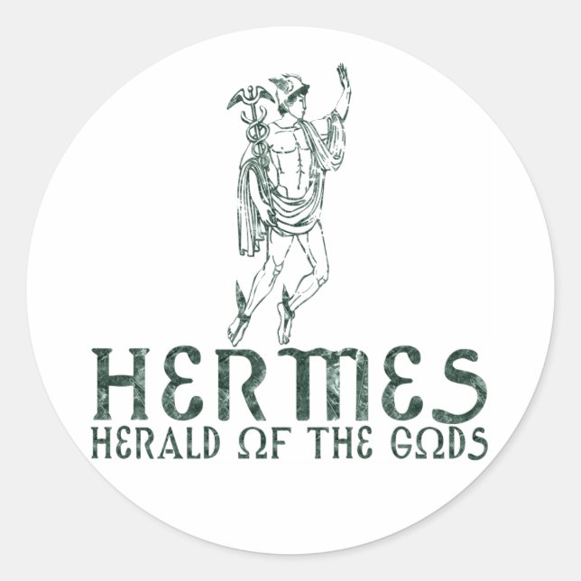Hermes Runder Aufkleber (Vorderseite)