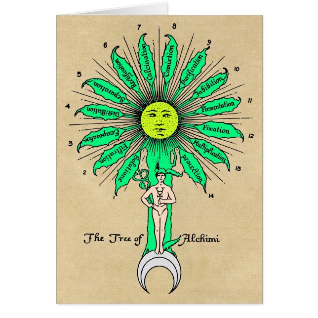 Hermes Tree of Alchemy Card (Vorne)