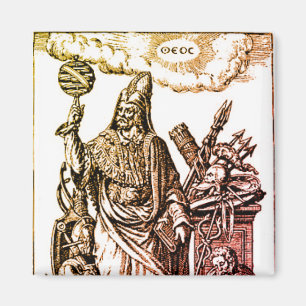 Hermes Trismegistus (Hermes der Beste Dreier) Magnet