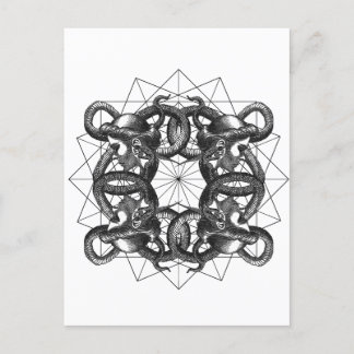 Hermetica Moderna - Medusa Intertwined Einladungspostkarte