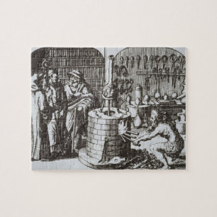 Hermetische Philosophen und ein Alchemist, von