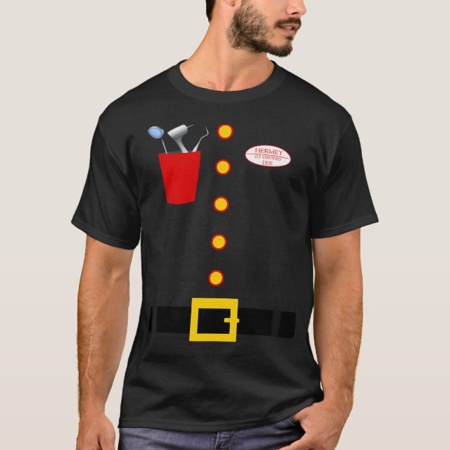 Hermey Dentist Elf Kostüm - Elf Dentist Funny Chr T-Shirt (Vorderseite)