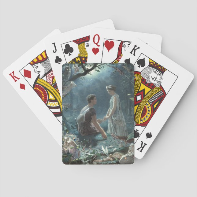 Hermia Lysander & Feen Sommernachtstraum Spielkarten (Rückseite)