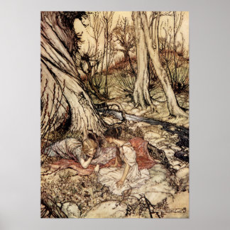 Hermia und Lysander Poster