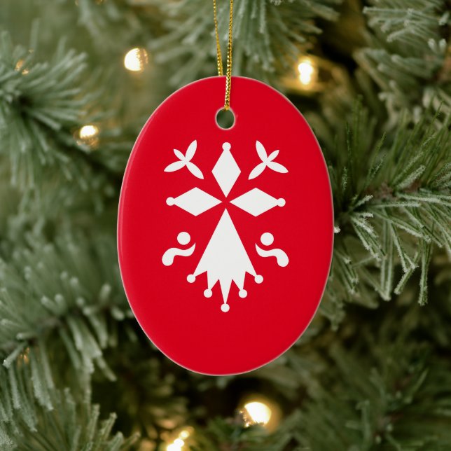 Hermine de Bretagne Keramik Ornament (Baum)