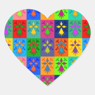 Hermine Pop Herz-Aufkleber