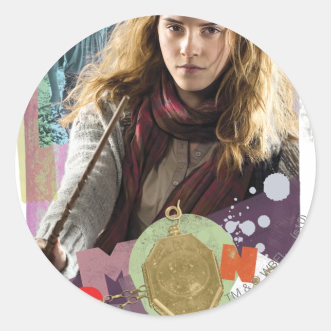 Hermione 14 runder aufkleber (Vorderseite)