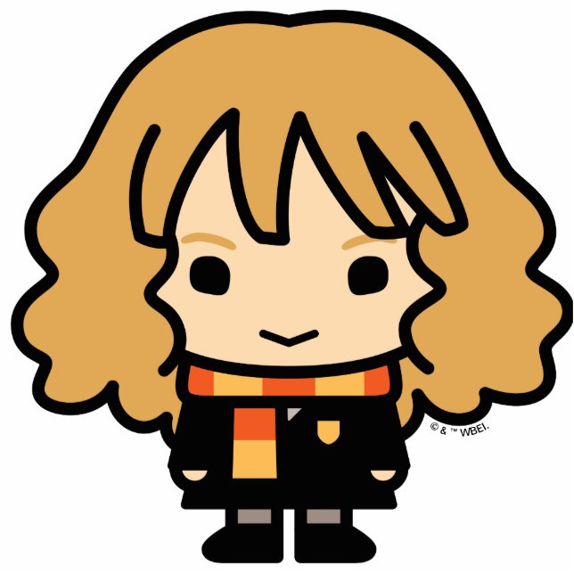 Hermione Granger Cartoon Art Fotoskulptur Schlüsselanhänger (Vorne)