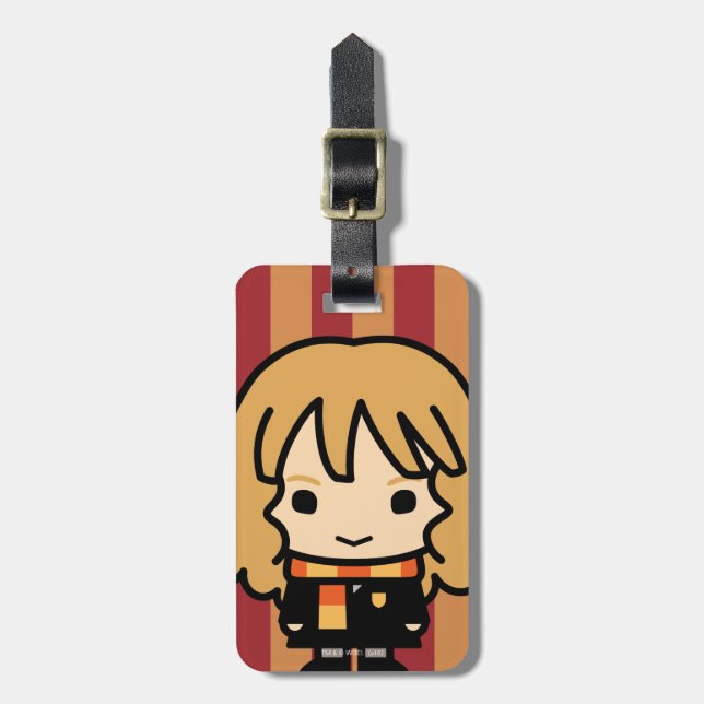 Hermione Granger Cartoon Art Gepäckanhänger (Vorderseite vertikal)