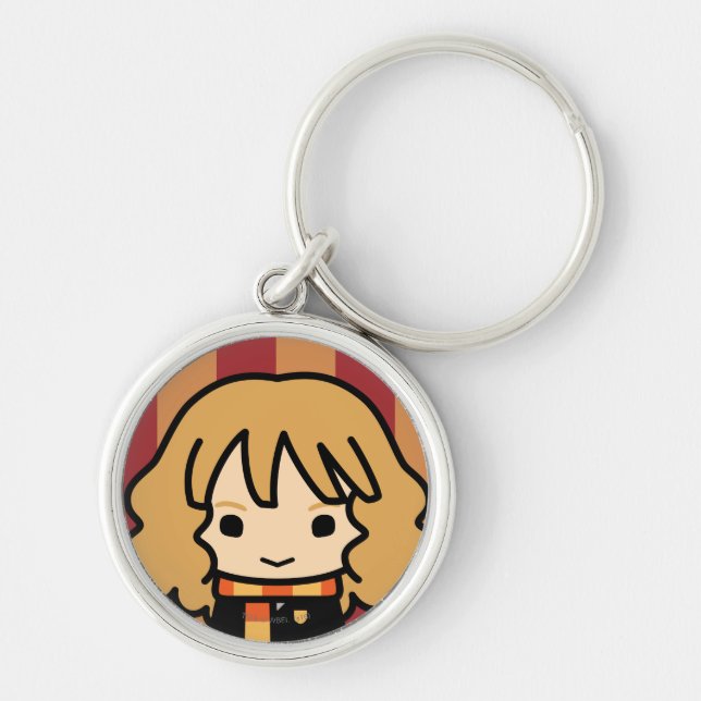 Hermione Granger Cartoon Art Schlüsselanhänger (Vorne)