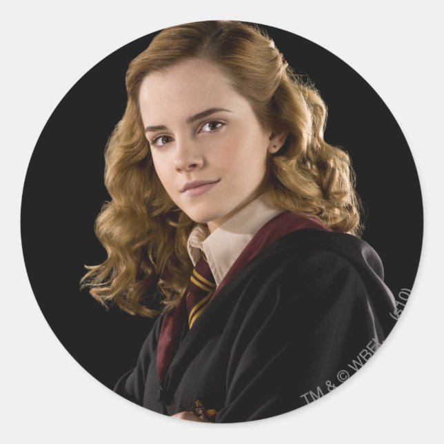 Hermione Granger Scholarly Runder Aufkleber (Vorderseite)