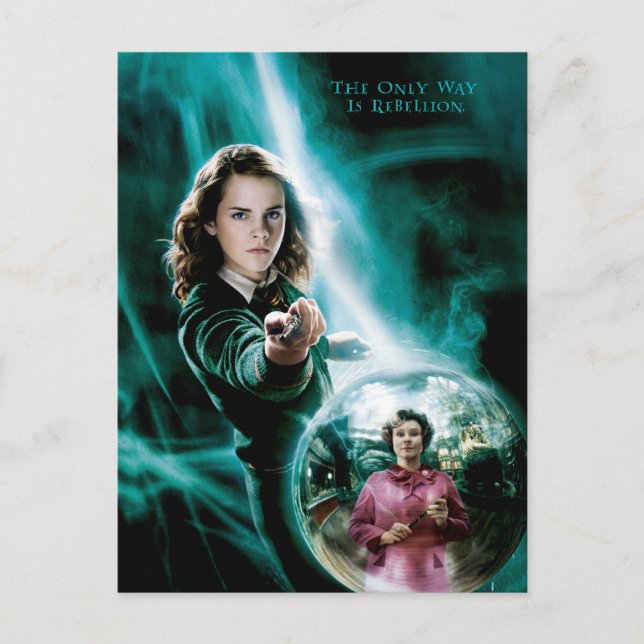 Hermione Granger und Professor Umbridge Postkarte (Vorderseite)