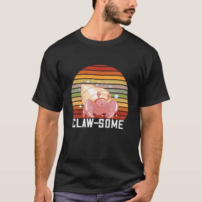 Hermit Crab  Sea Animals Retro Awesome Claw Hermit T-Shirt (Vorderseite)