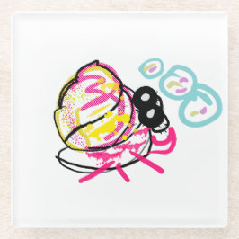 Hermit Crab Sommer Glasuntersetzer