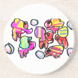 Hermit crabs summer getränkeuntersetzer