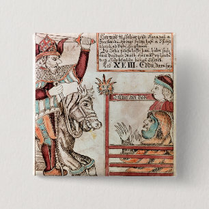 Hermod rittlings auf Sleipnir Button