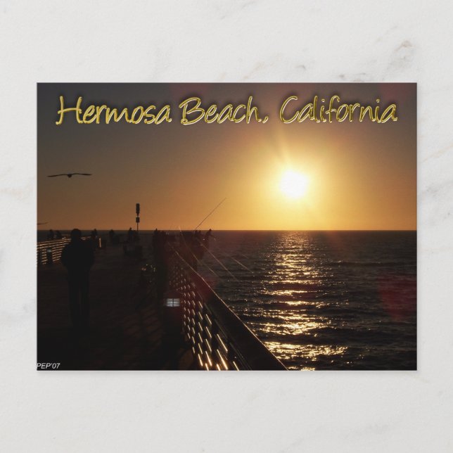 Hermosa Beach, CA Postkarte (Vorderseite)