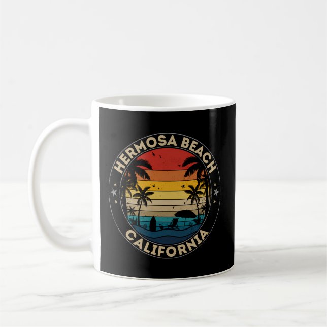 Hermosa Beach - California Erinnerung Kaffeetasse (Links)