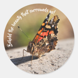 Hermosa Mariposa Runder Aufkleber