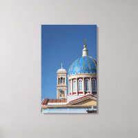 Hermoupolis, Syros Island, Griechenland. Blaue Kup