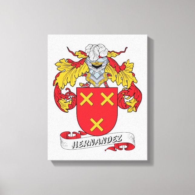 Hernandez Familienwappen Leinwanddruck (Vorderseite)