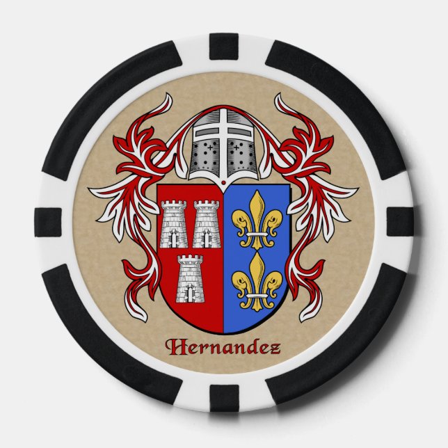 Hernandez Heraldic Arms Pokerchips (Vorderseite)