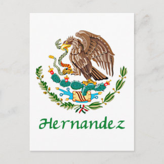 Hernandez Mexikos Nationales Siegel Postkarte