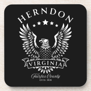 Herndon Fairfax Landkreis Virginia Vintag Eagle Getränkeuntersetzer