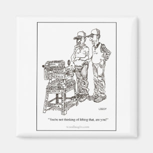 Hernia Cartoon Magnet