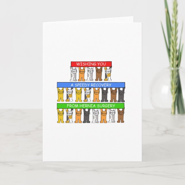Hernia Operation Speedy Erholung Karte (Vorderseite)