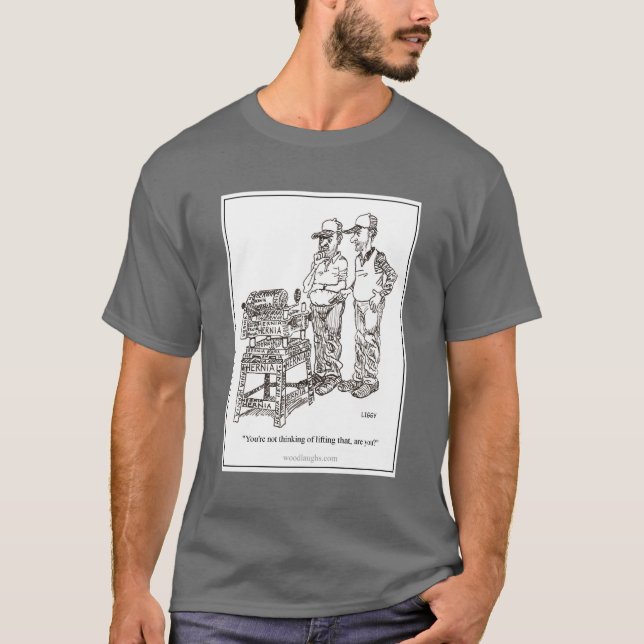 Hernie-Cartoon-T - Shirt (Vorderseite)
