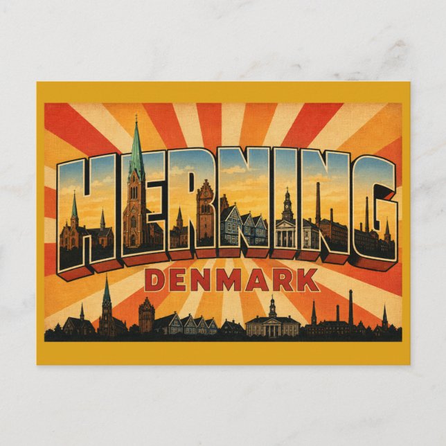Herning Dänemark Moderne Kunst Postkarte (Vorderseite)