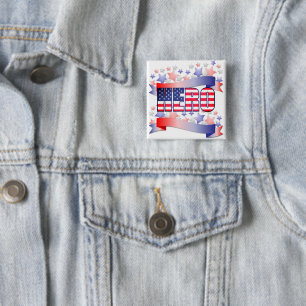 HERO American Flag Button