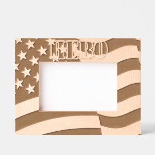Hero American Flag Geätzte Rahmen