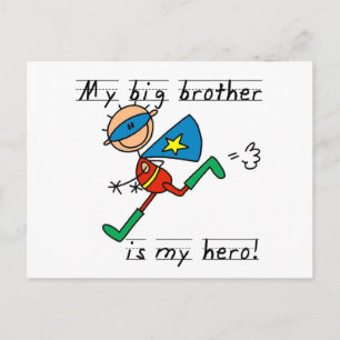 Hero Big Brother Tshirts und Geschenke Postkarte