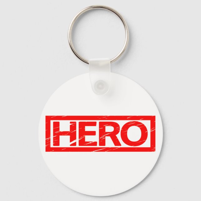 Hero Briefmarke Schlüsselanhänger (Vorderseite)